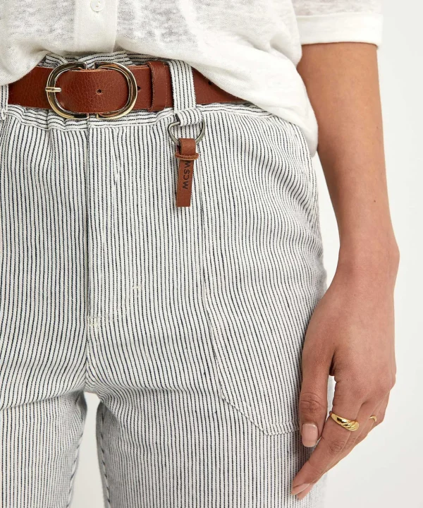 Paperbag Trousers With Stripes Margarita*Moscow Clearance
