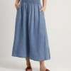 Soft Denim Skirt Pip*Moscow Clearance