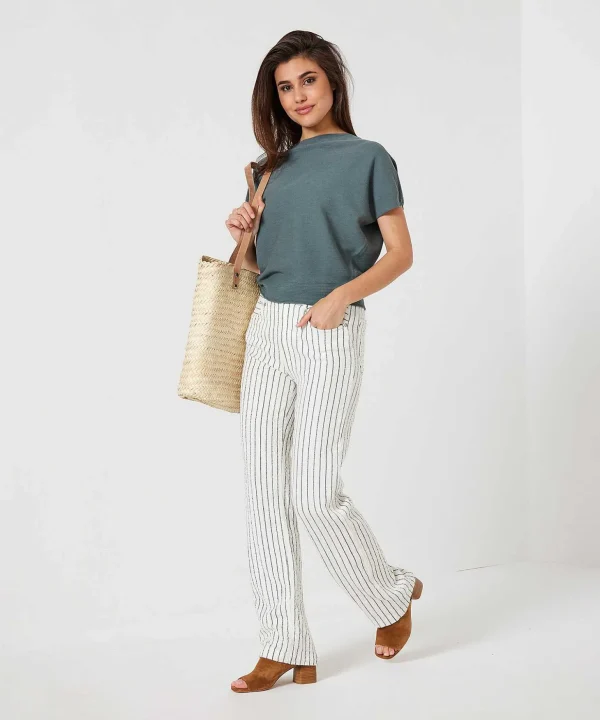 Wide Leg Pants Stripe Abiba*Moscow Best Sale