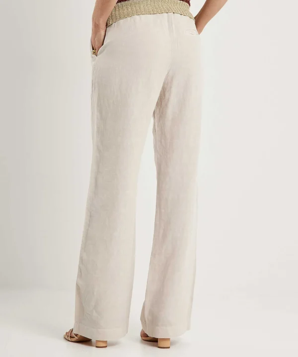 Linen Blend Trousers*No Man's Land Fashion
