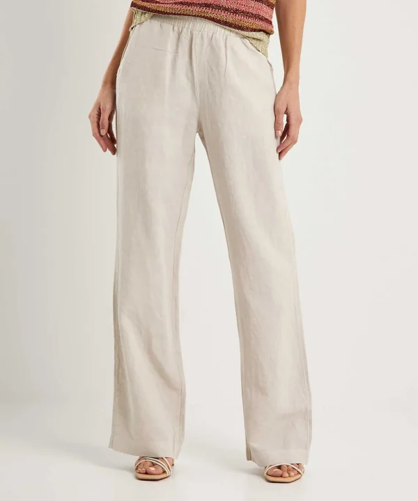 Linen Blend Trousers*No Man's Land Fashion