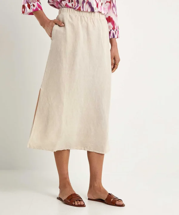 Linen Blend Skirt*No Man's Land New