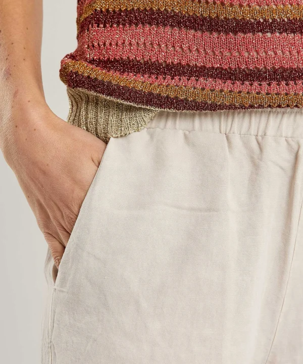 Linen Blend Trousers*No Man's Land Fashion
