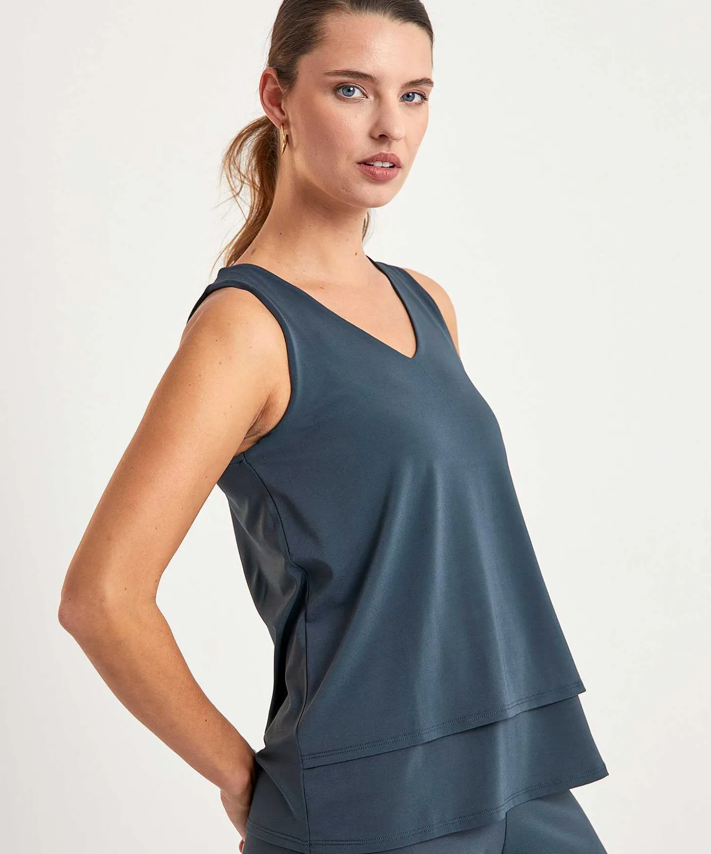 no_mans_land_sleeveless_t_1.webp Sleeveless Top Double Layer*No Man's Land Clearance