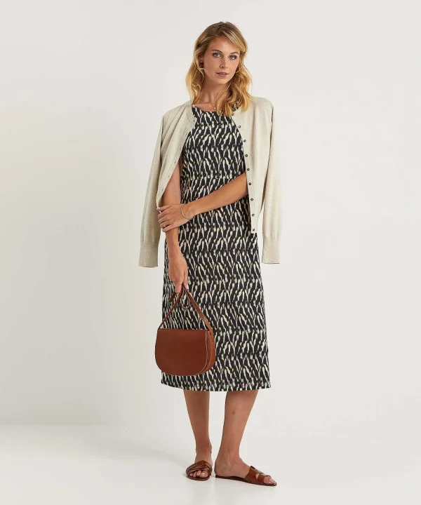 Slinky Dress Blurry Print*No Man's Land Best
