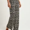 Slinky Palazzo Pants Blurry Print*No Man's Land Hot