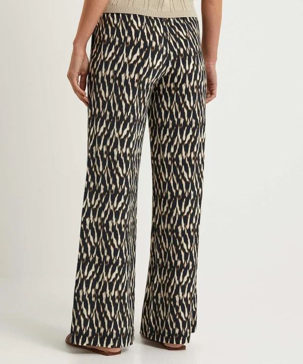 Slinky Palazzo Pants Blurry Print*No Man's Land Hot