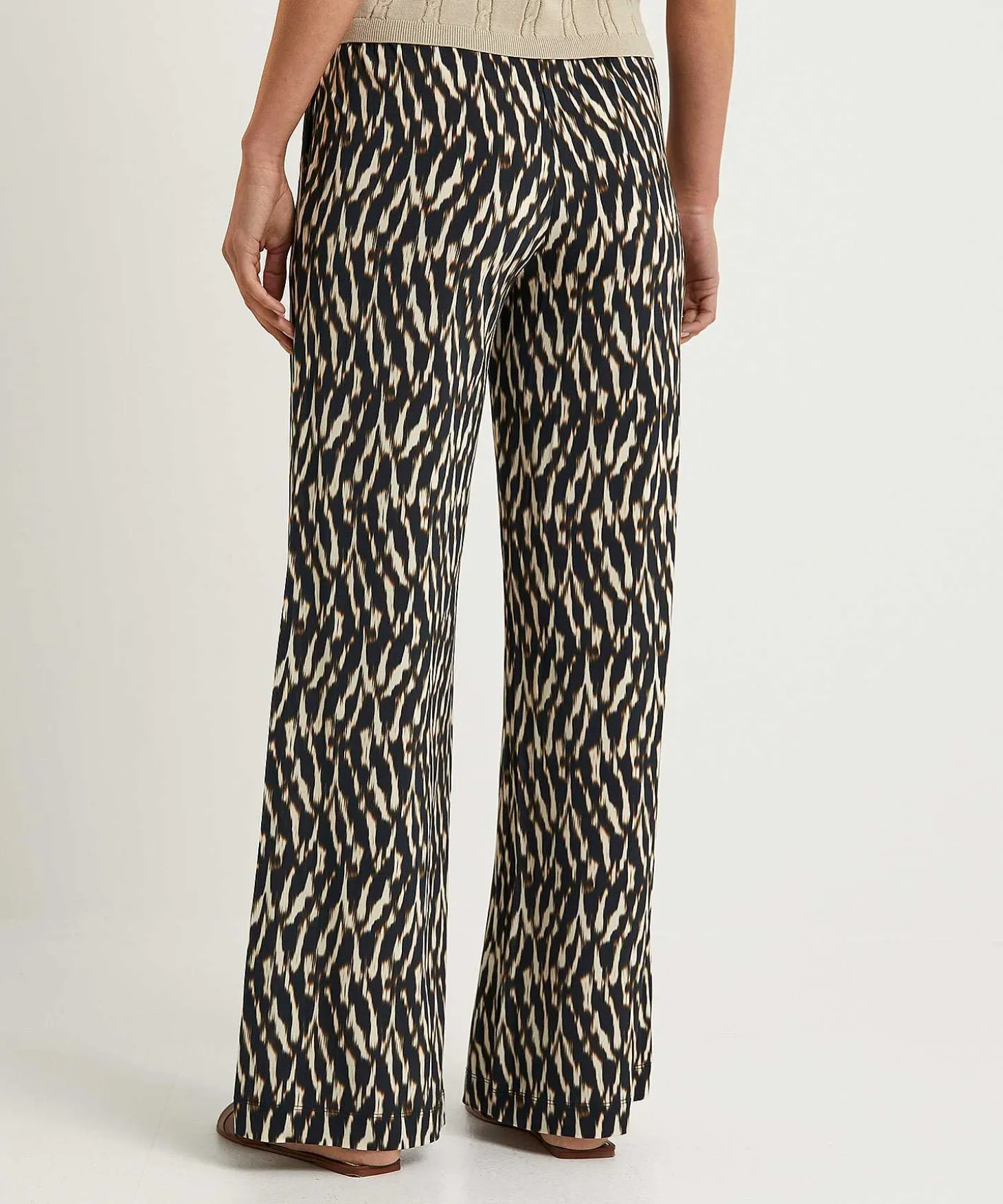 no_mans_land_slinky_palaz_2-3.webp Slinky Palazzo Pants Blurry Print*No Man's Land Hot
