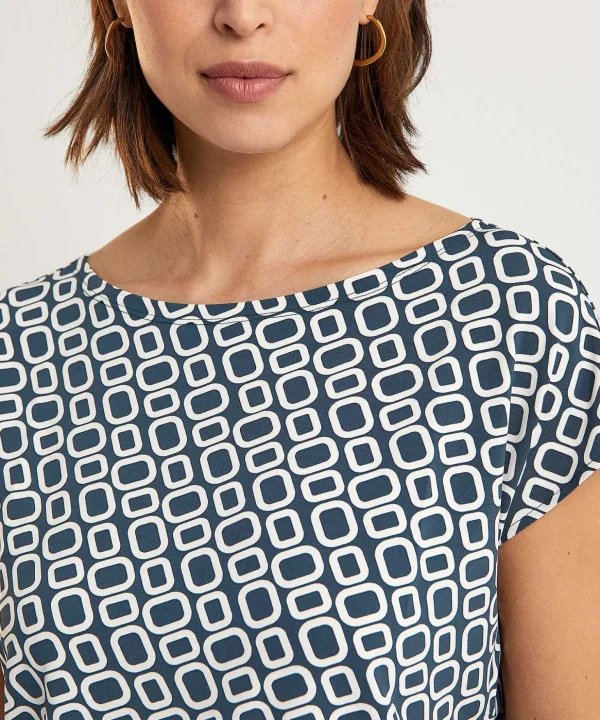 Slinky Shirt Retro Print*No Man's Land Best