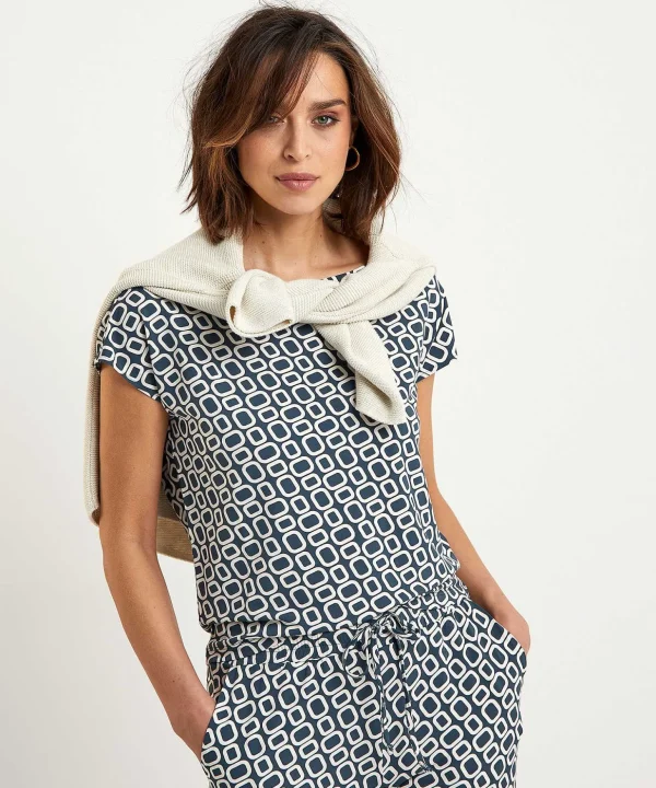 Slinky Shirt Retro Print*No Man's Land Best