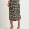 Slinky Wrap Skirt Blurry Print*No Man's Land Cheap
