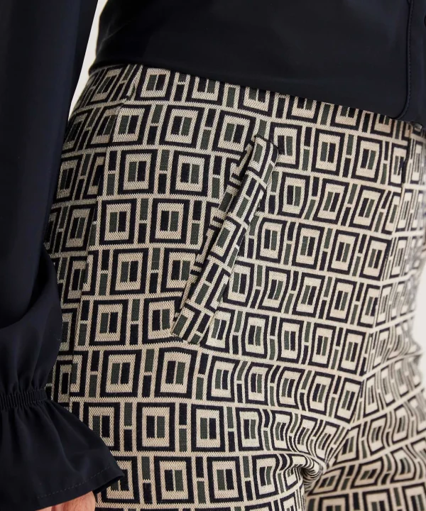 Trousers Jacquard Graphic*No Man's Land Shop