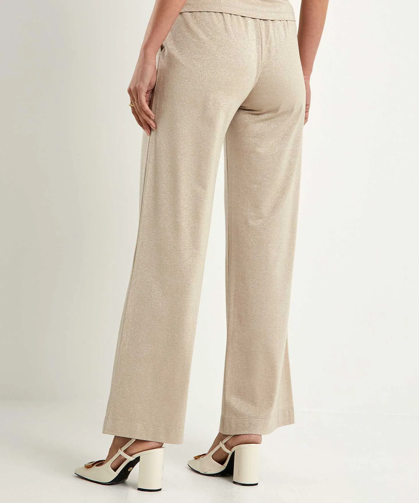 no_mans_land_trousers_wit_2.webp Trousers With Lurex*No Man's Land Store