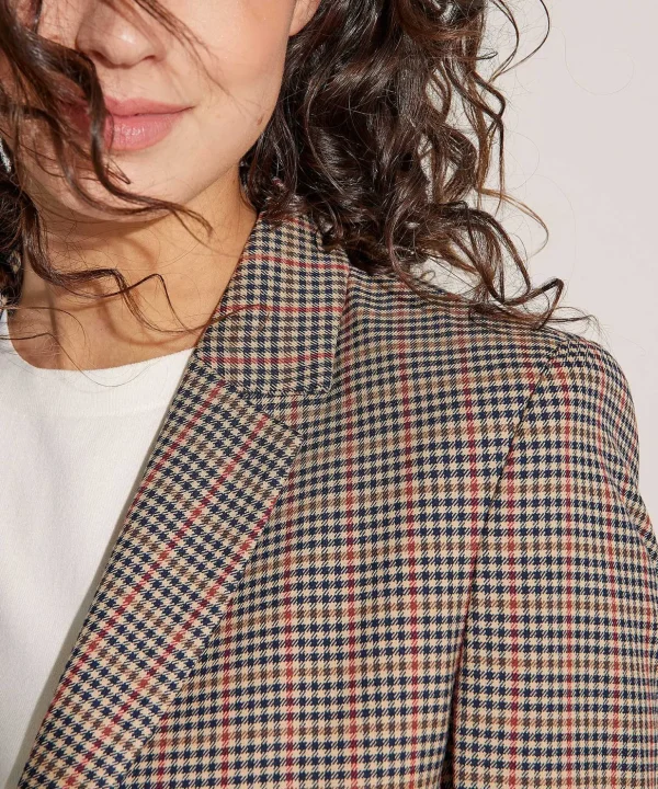 Blazer Fine Check*OUI Cheap