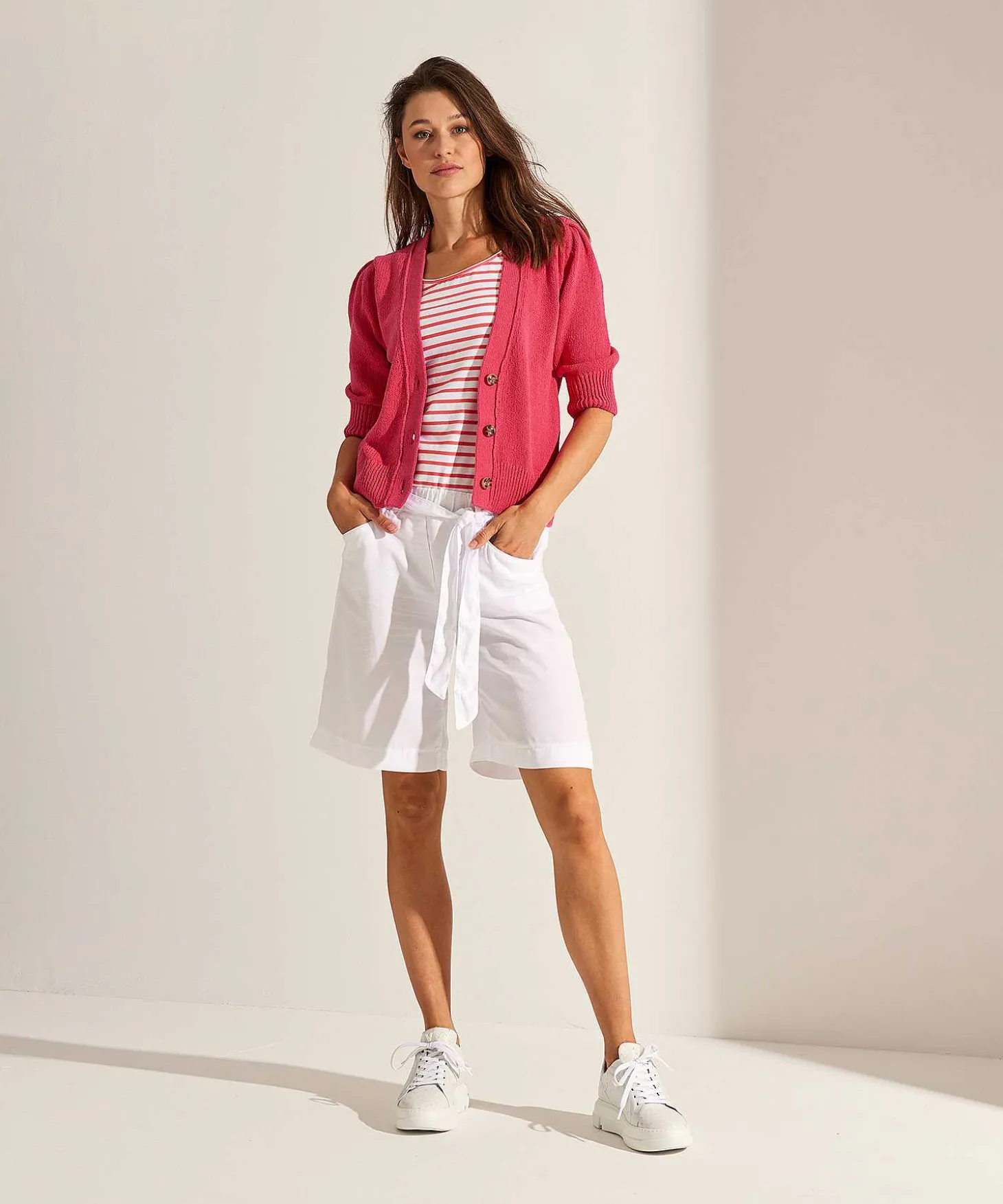 oui_cardigan_short_puff_s_0.webp Cardigan Short Puff Sleeve*OUI New