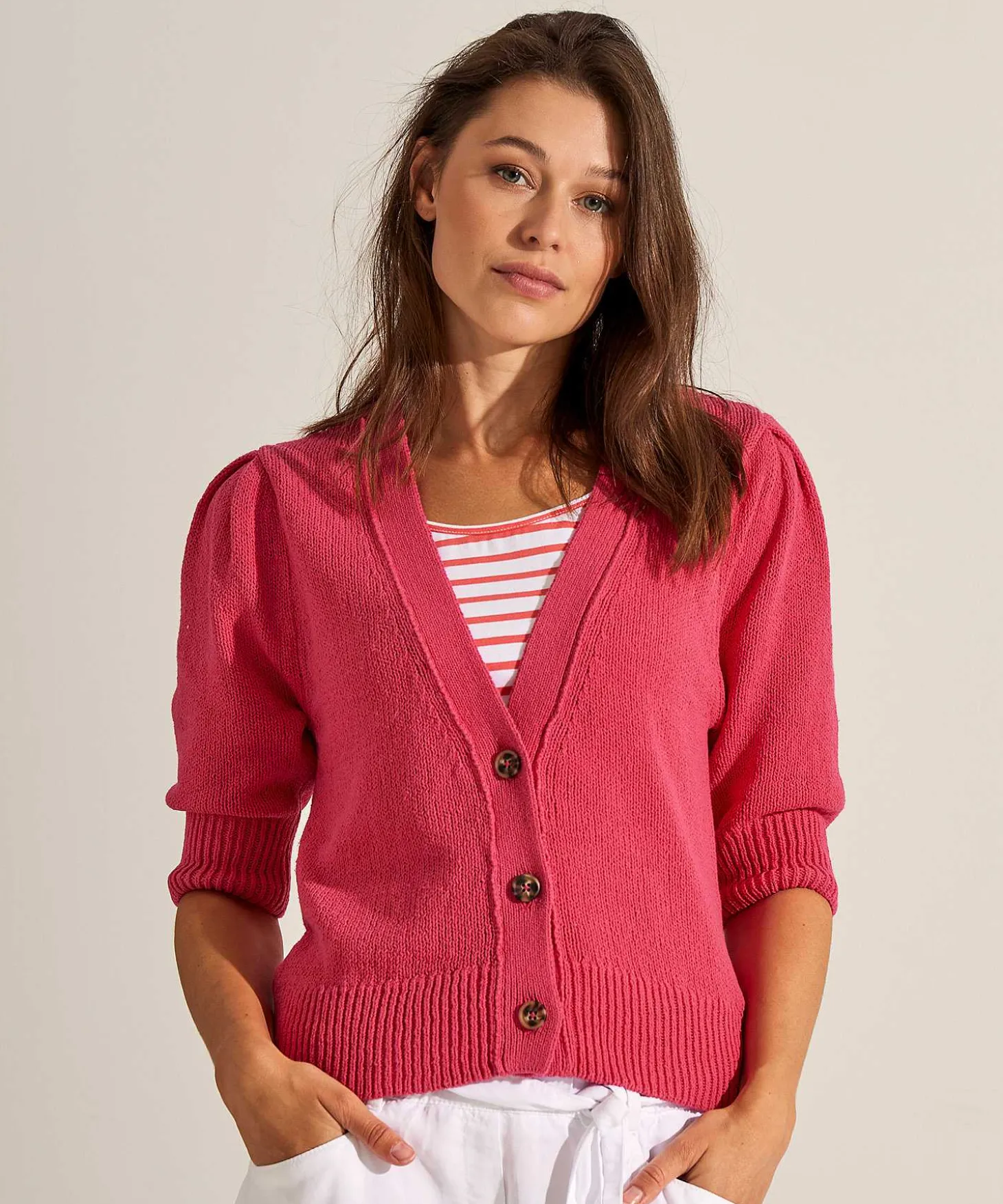 oui_cardigan_short_puff_s_3.webp Cardigan Short Puff Sleeve*OUI New