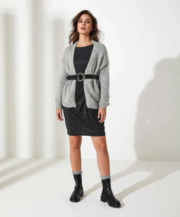Dress With Button Detail Lurex*OUI Best Sale