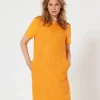 Dress With Linen Front*OUI Best