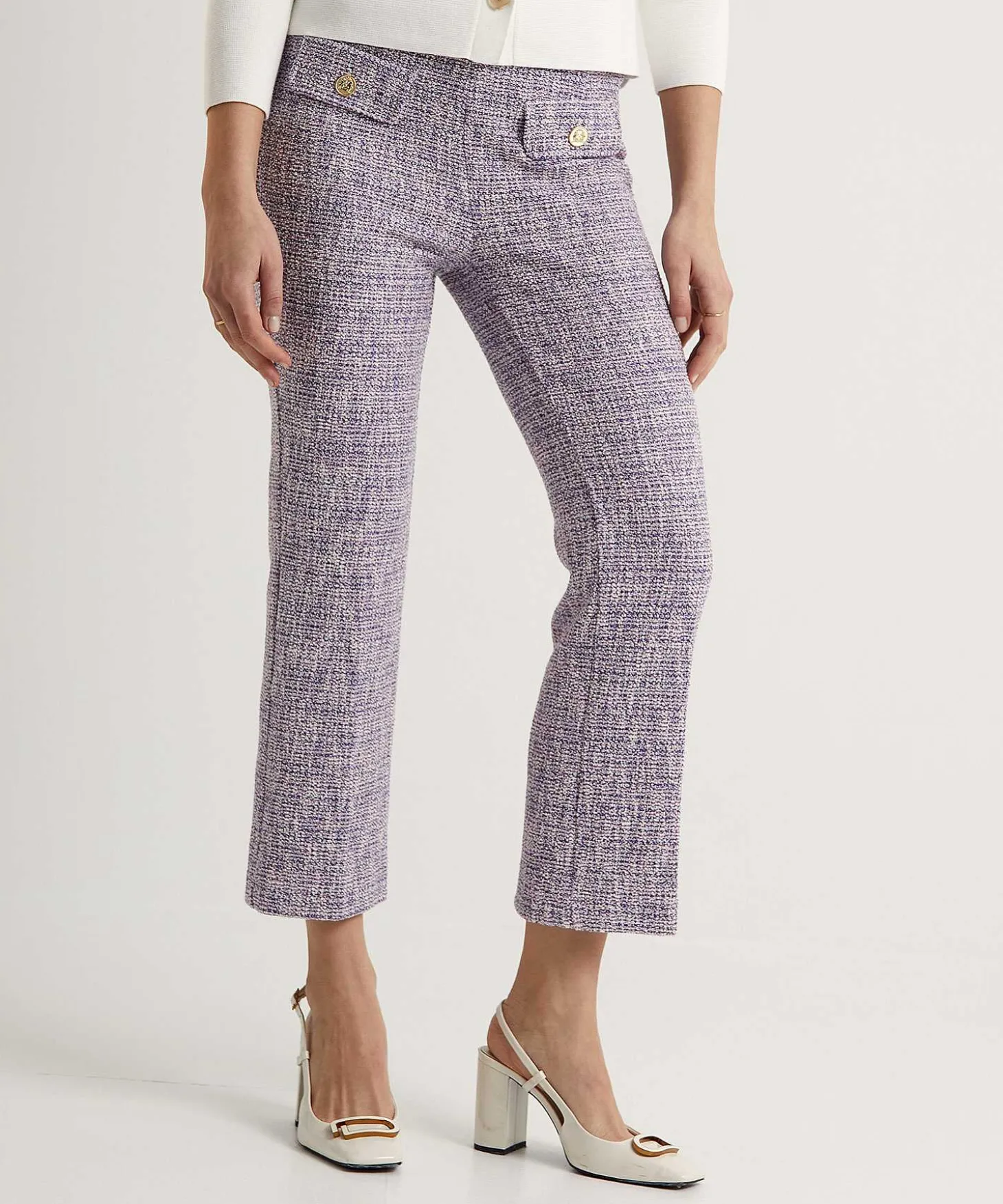 oui_kick_flare_boucle_pan_0.webp Kick Flare Boucle Pants*OUI Fashion