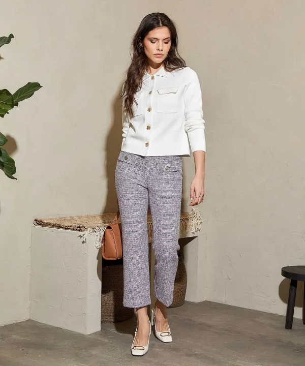 Kick Flare Boucle Pants*OUI Fashion