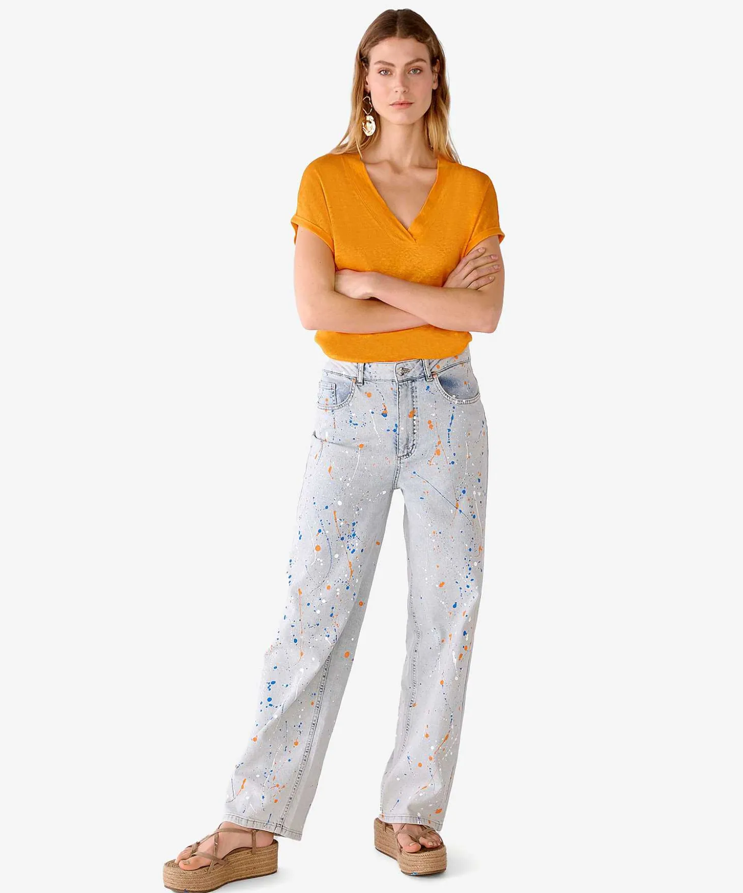 oui_linen_shirt_vneck_0-1.webp Linen Shirt V-Neck*OUI Sale