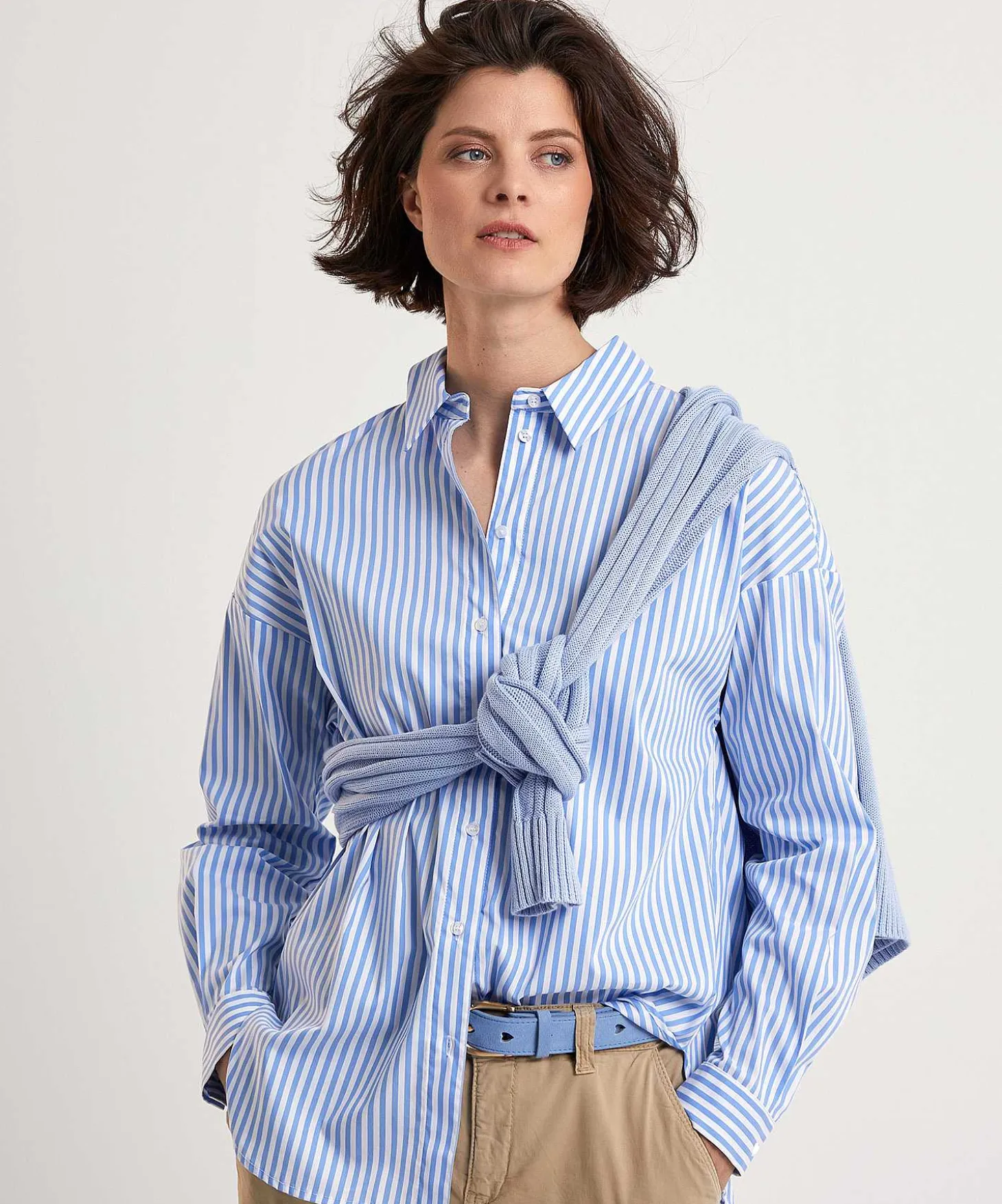 oui_longer_blouse_stripe_3.webp Longer Blouse Stripe*OUI Discount