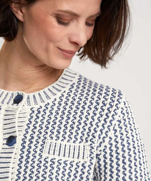 Short Cardigan Two-Tone*OUI Cheap