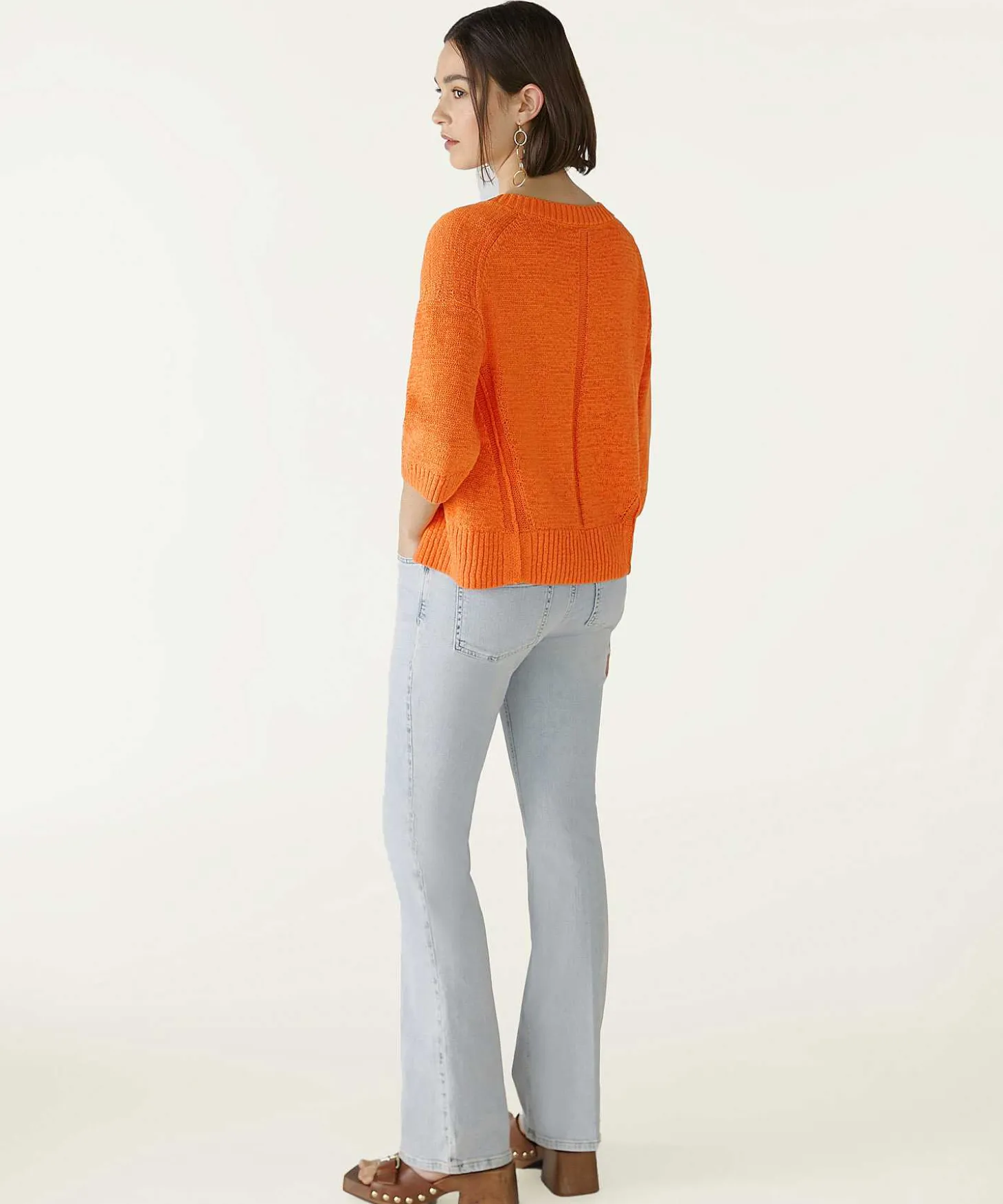 oui_short_ribbon_yarn_swe_2.webp Short Ribbon Yarn Sweater*OUI Hot
