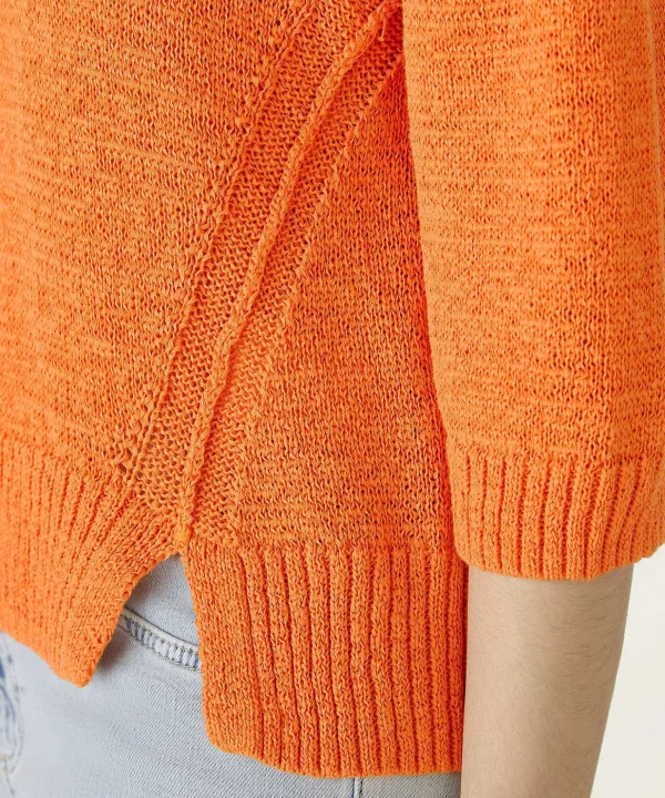 Short Ribbon Yarn Sweater*OUI Hot