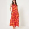 Sleeveless Dress Animal Print*OUI Sale