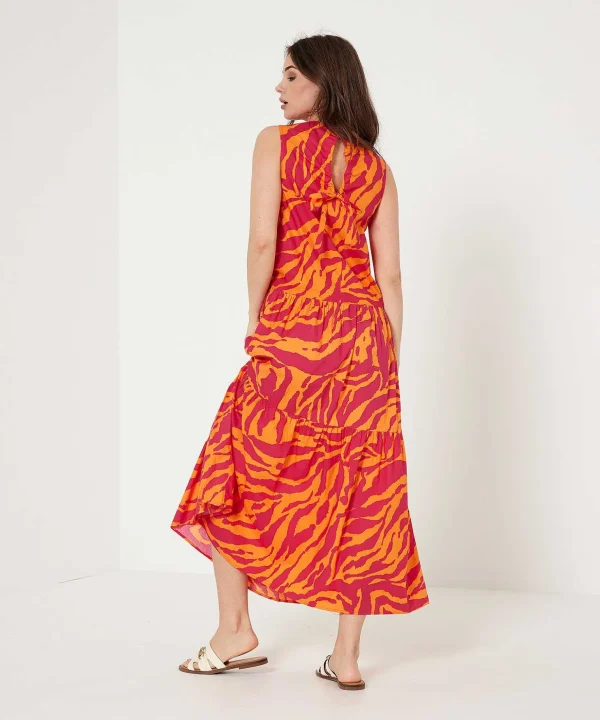 Sleeveless Dress Animal Print*OUI Sale