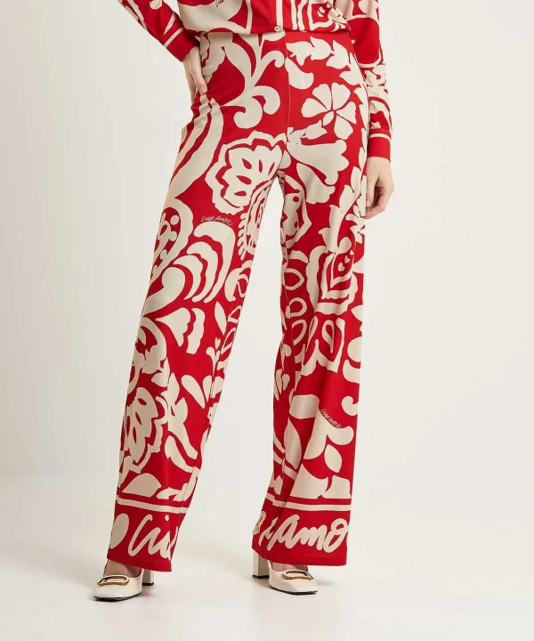 Slinky Palazzo Pants Print*OUI Hot