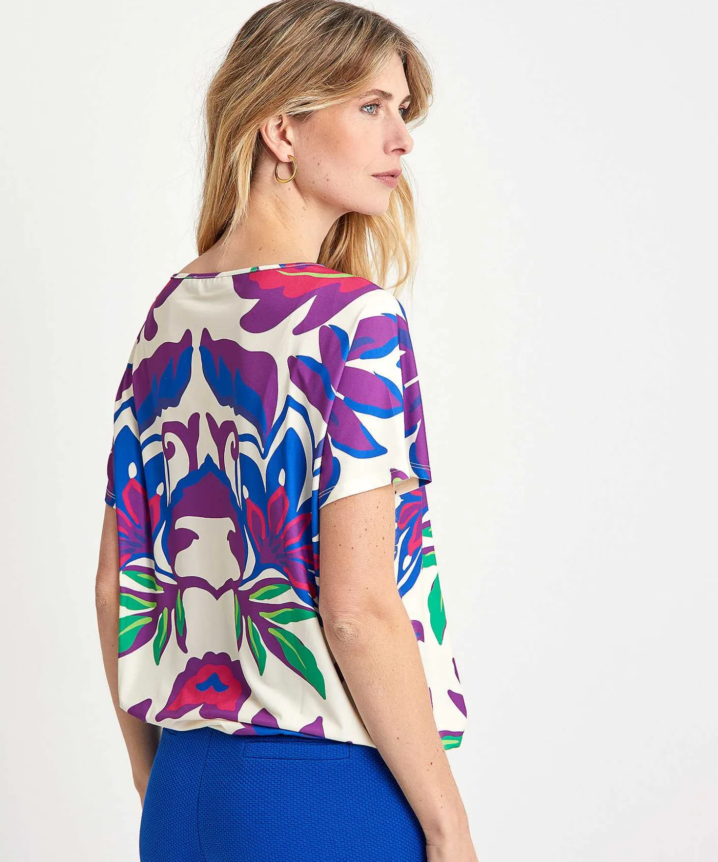 oui_slinky_shirt_big_flow_1.webp Slinky Shirt Big Flower*OUI Best Sale