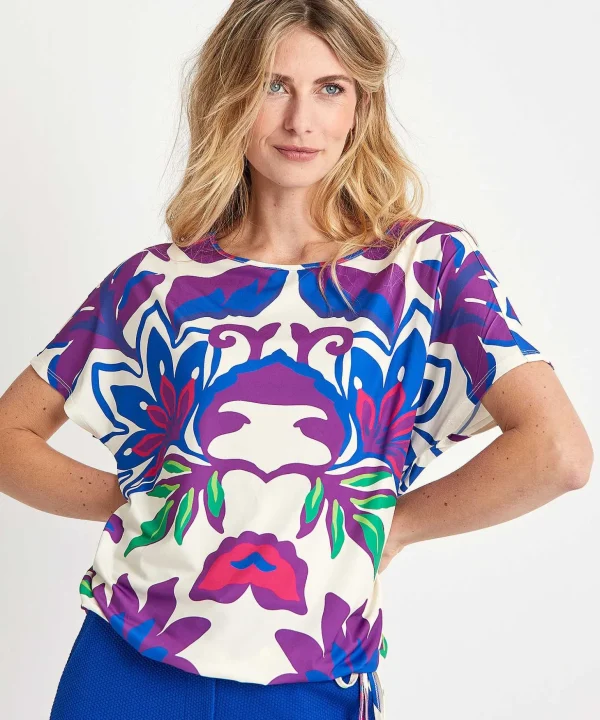 Slinky Shirt Big Flower*OUI Best Sale