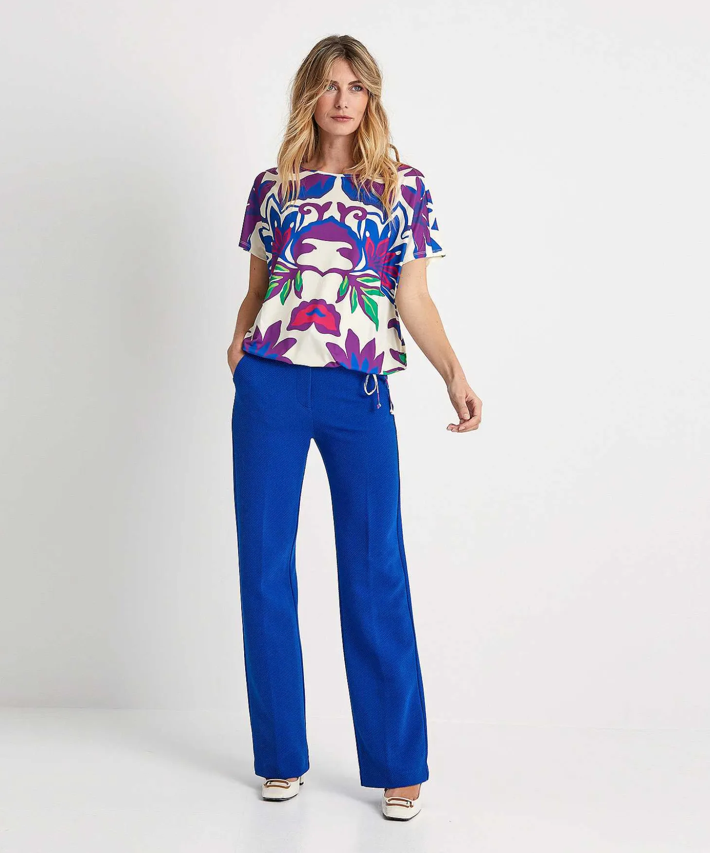 oui_slinky_shirt_big_flow_3.webp Slinky Shirt Big Flower*OUI Best Sale