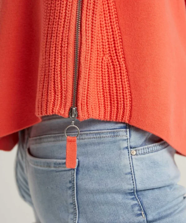 Sweater With Zippers*OUI Fashion
