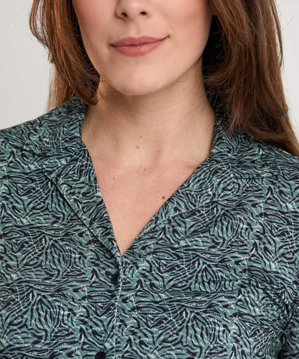 Polo Blouse Mini Zebra Print** Clearance