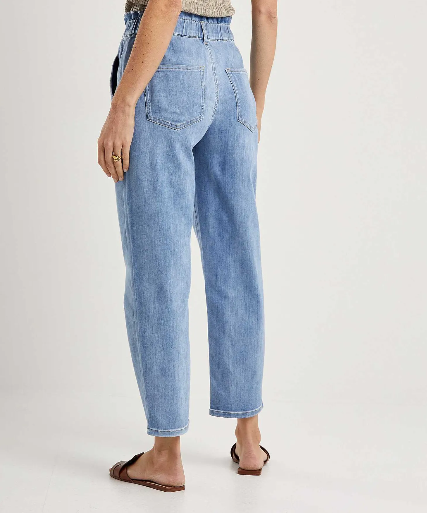 raffaello_rossi_cropped_p_1.webp Cropped Paperbag Jeans Riana*Raffaello Rossi Discount
