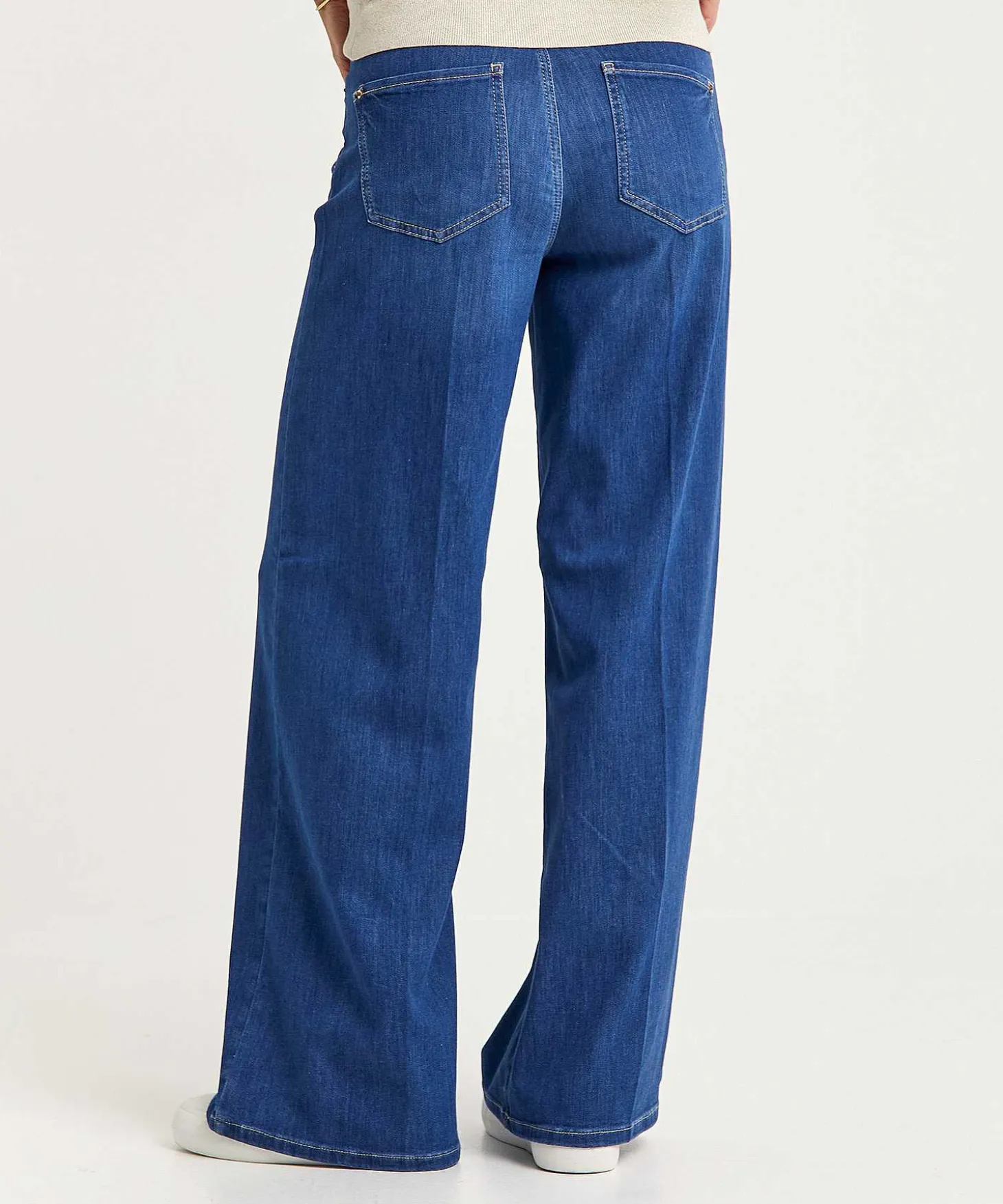 raffaello_rossi_wide_leg__0.webp Wide Leg Jeans Belt Sventy B*Raffaello Rossi Online
