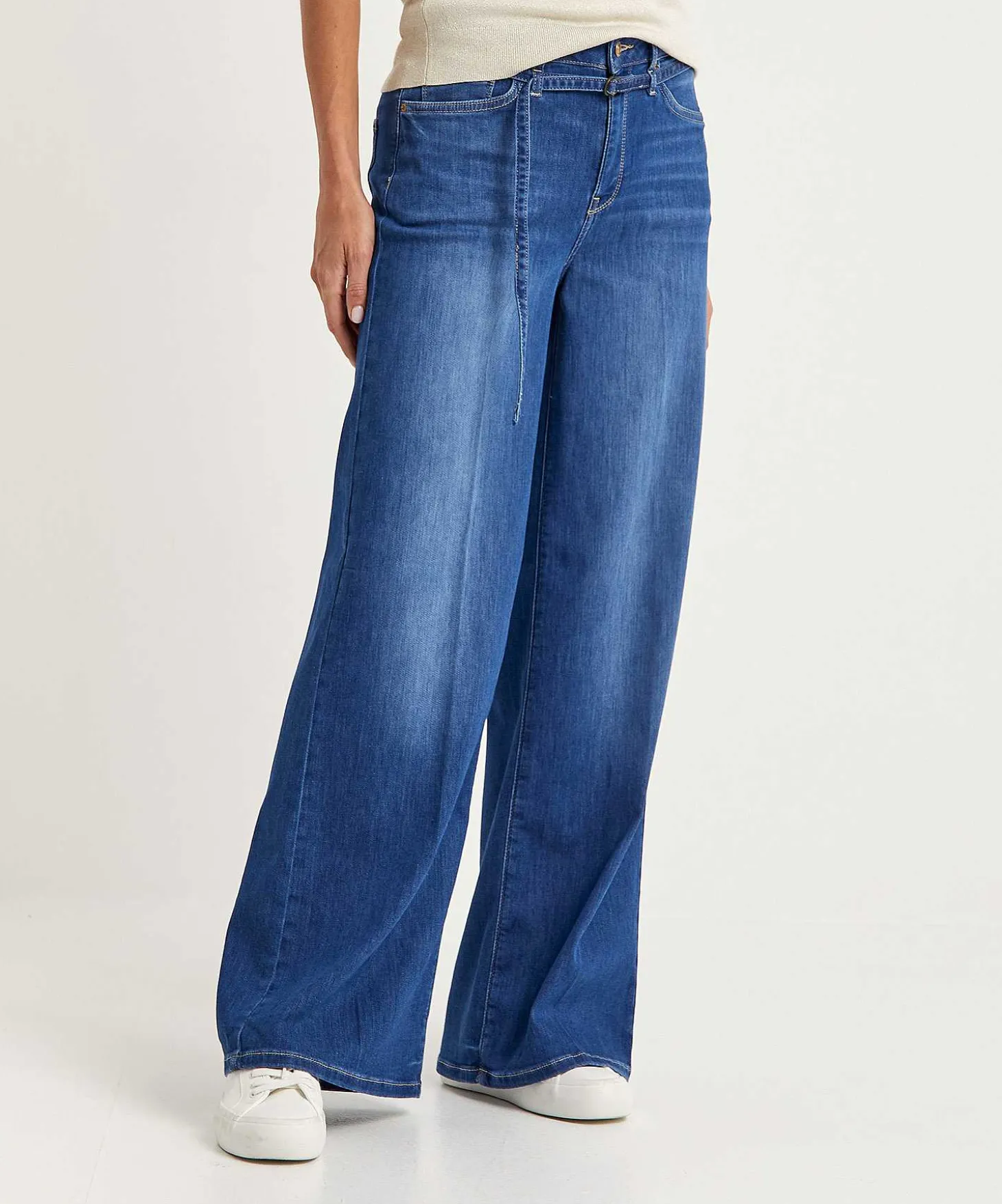 raffaello_rossi_wide_leg__3.webp Wide Leg Jeans Belt Sventy B*Raffaello Rossi Online
