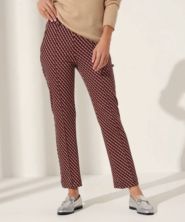 Kick Flare Pants With Print Lillyth*Raphaela By Brax Best