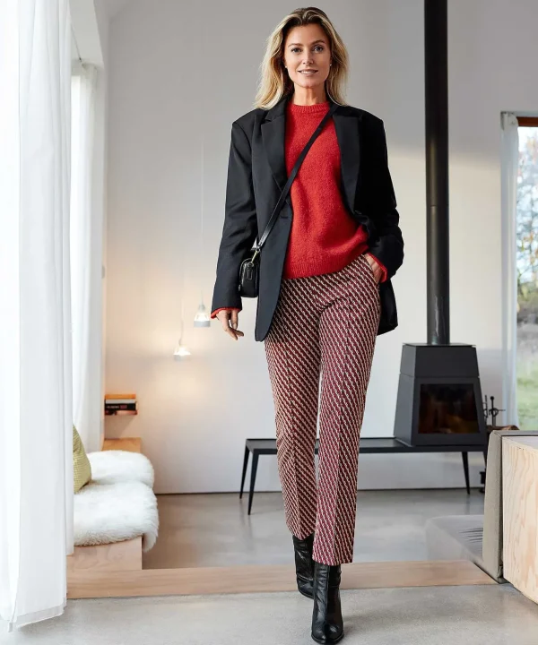 Kick Flare Pants With Print Lillyth*Raphaela By Brax Best