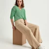 Ribbon Yarn Sweater V-Neck** Store