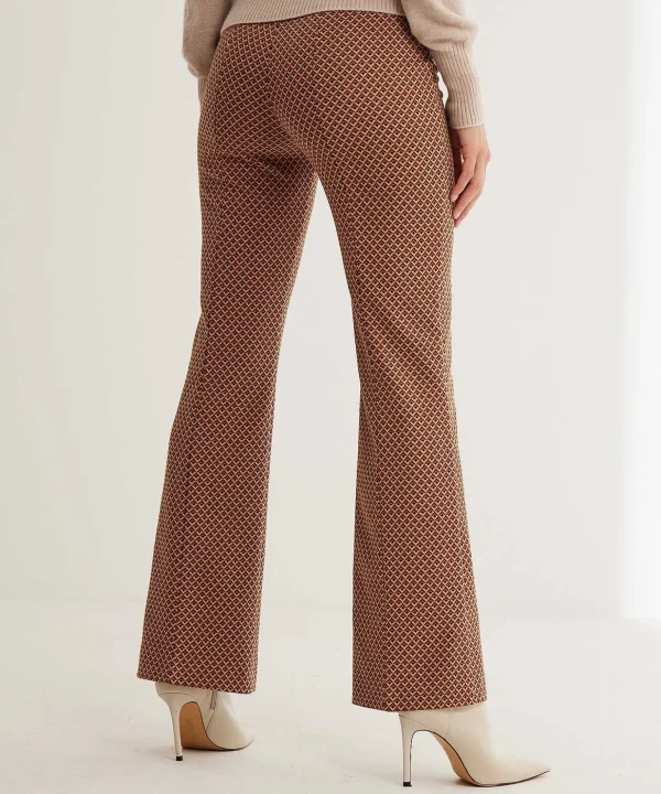 Jacquard Flared Trousers Alisa*Rosner Best