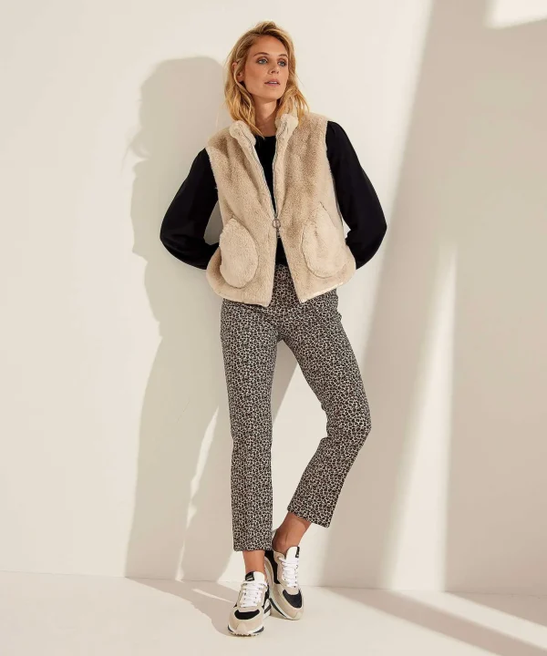 Light Scuba Pants Panther Print Alisa*Rosner Hot