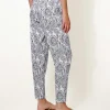 Linen Mix Pants Flowers May*Rosner Discount