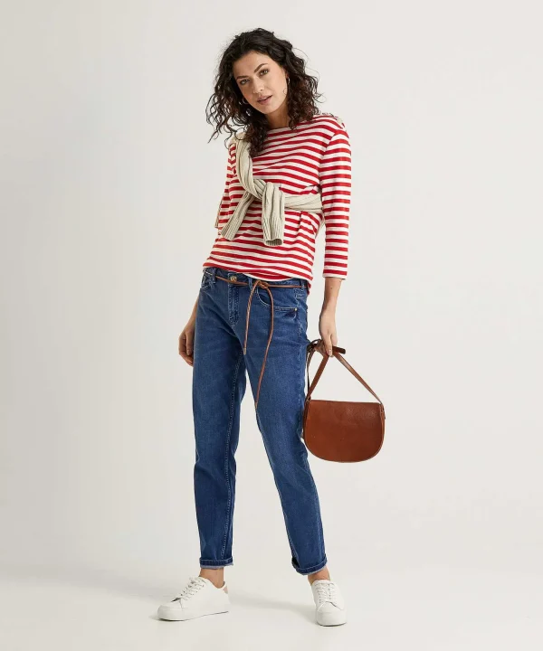 Loose Fit Jeans With Belt Masha*Rosner Cheap