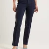 Scuba Pants With Partial Seam Alisa Slim*Rosner Discount