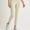 Slim Fit Trousers With Belt Alisa*Rosner Best Sale