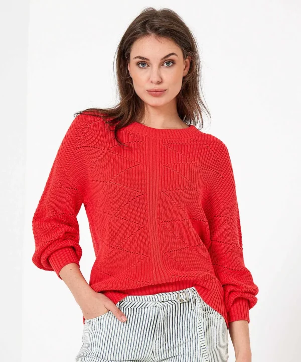 Sweater Ajour Argyle** Flash Sale